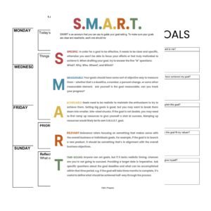 S.M.A.R.T. Goals Template pack